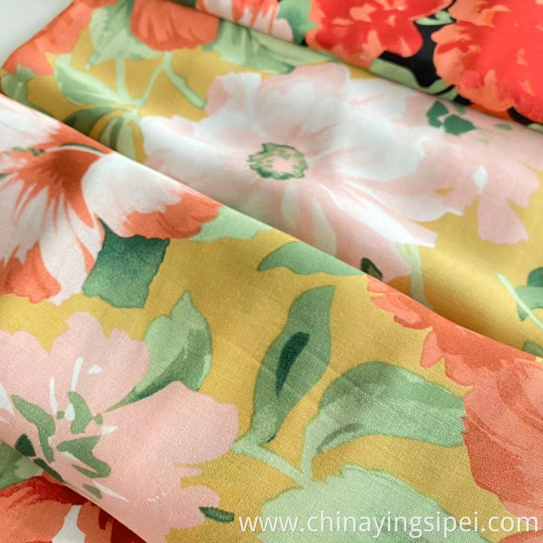 Wholesale Custom 100% Printed Viscose Rayon Fabric,Woven Technics Bright Color Digital Printed Rayon Fabric